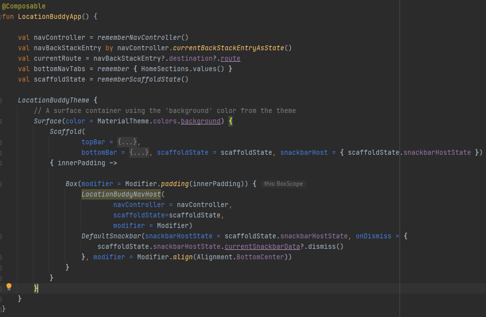 Configuring Snackbar in Jetpack Compose when using Scaffold with Bottom Navigation