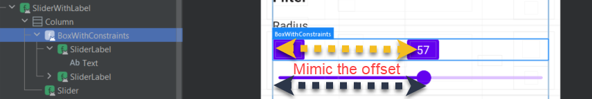 Jetpack Compose - Configuring Slider with Label